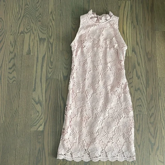 Donna Ricco | Dresses | Donna Ricco Lace Dress Soft Pink | Poshmark